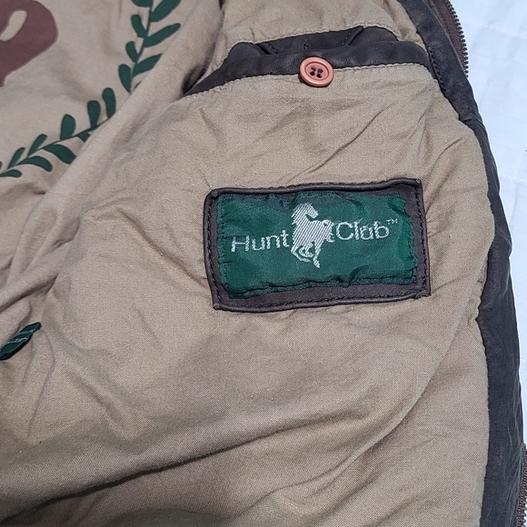 Hunt Club Jackets & Coats Hunt Club Vintage Genuine Leather Bomber